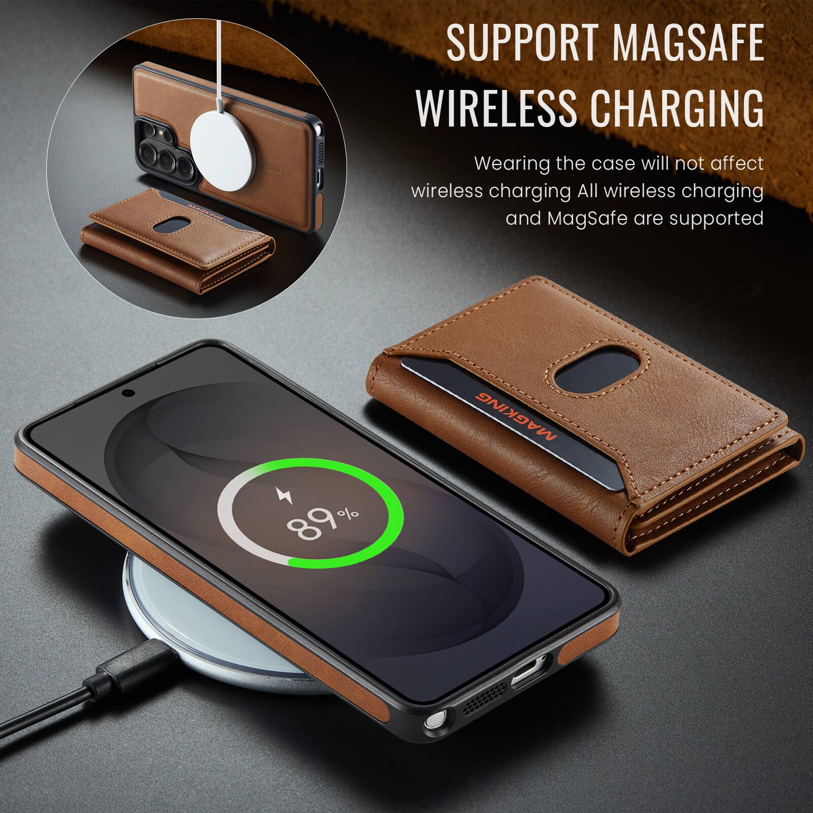 SUPPORT MAGSAFE WIRELESS CHARGING

MARKING

Wearing the case will not affect wireless charging All wireless charging and MagSafe are supported

89%