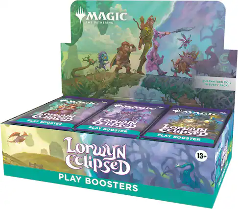 MAGIC THE GATHERING
GUARANTEED FOIL IN EVERY PACK!
Lorwyn Eclipse
PLAY BOOSTER
13+
PLAY BOOSTERS