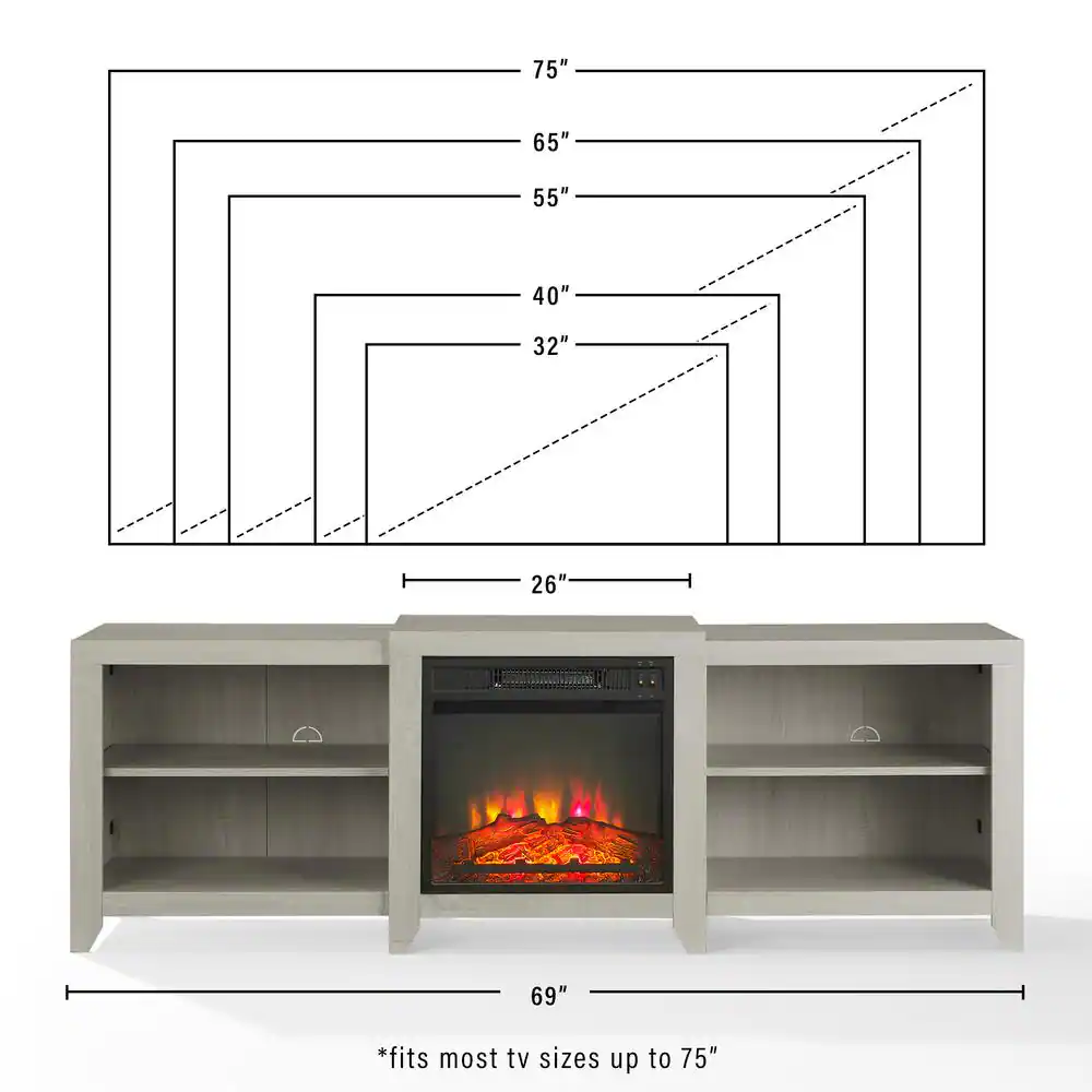 75" 65" 55" 40" 32" 26" 69" *fits most tv sizes up to 75"