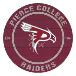 Jardine - Pierce College Raiders 20'' x 20'' Indoor/Outdoor Team Color Circle Sign - Maroon