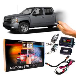 MPC - Plug & Play 2-Way LCD Remote Start For 2007 Chevrolet Silverado 1500, 2500, 3500 - Black