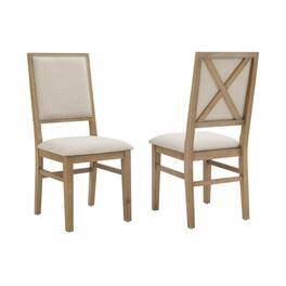 Crosley Furniture - Joanna 2-Piece Upholstered Back Dining Chair Set - Brown