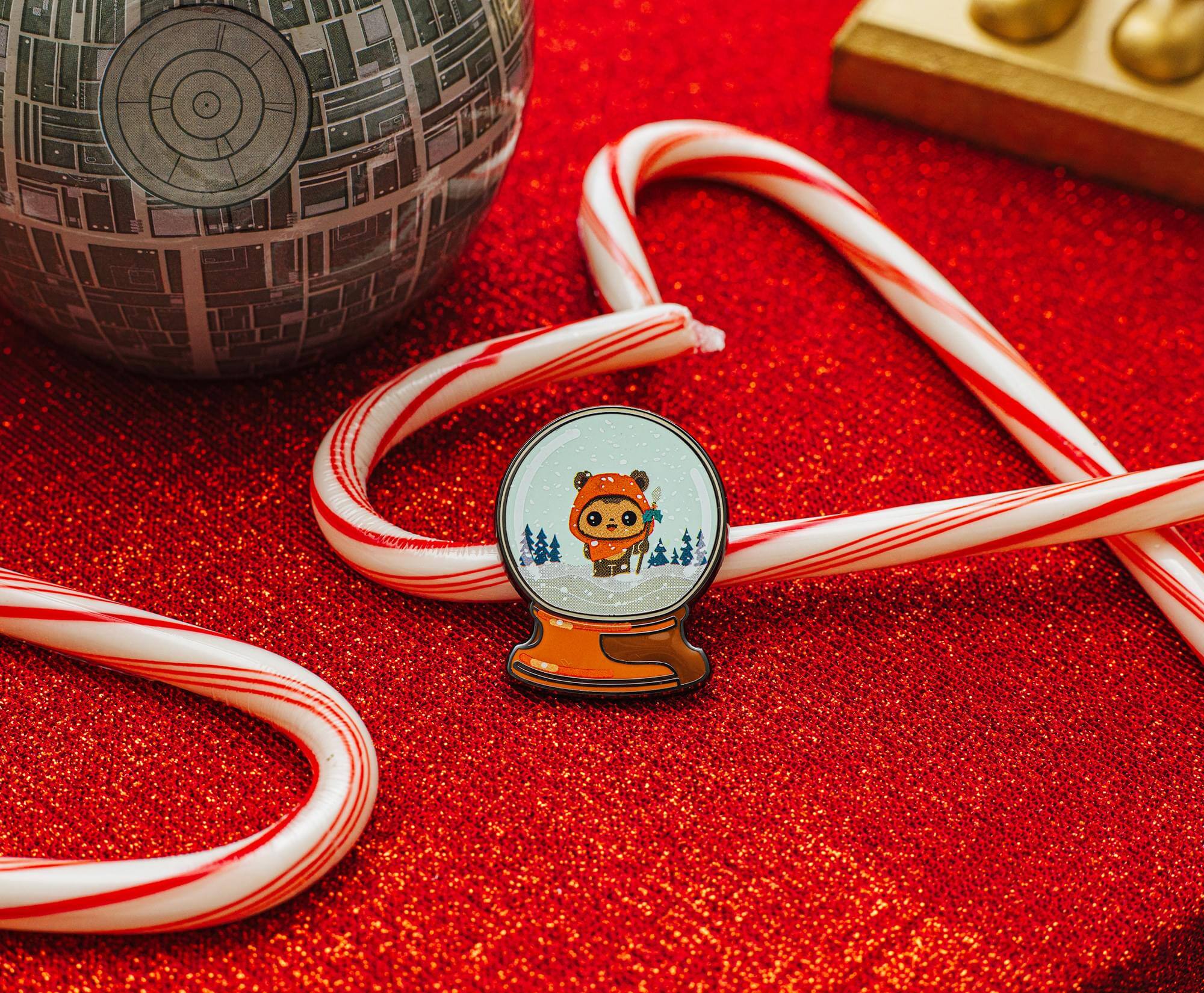 Alt View 10. Star Wars - Star Wars Wicket Holiday Winter Snow Globe Enamel Pin - Multi-Color.