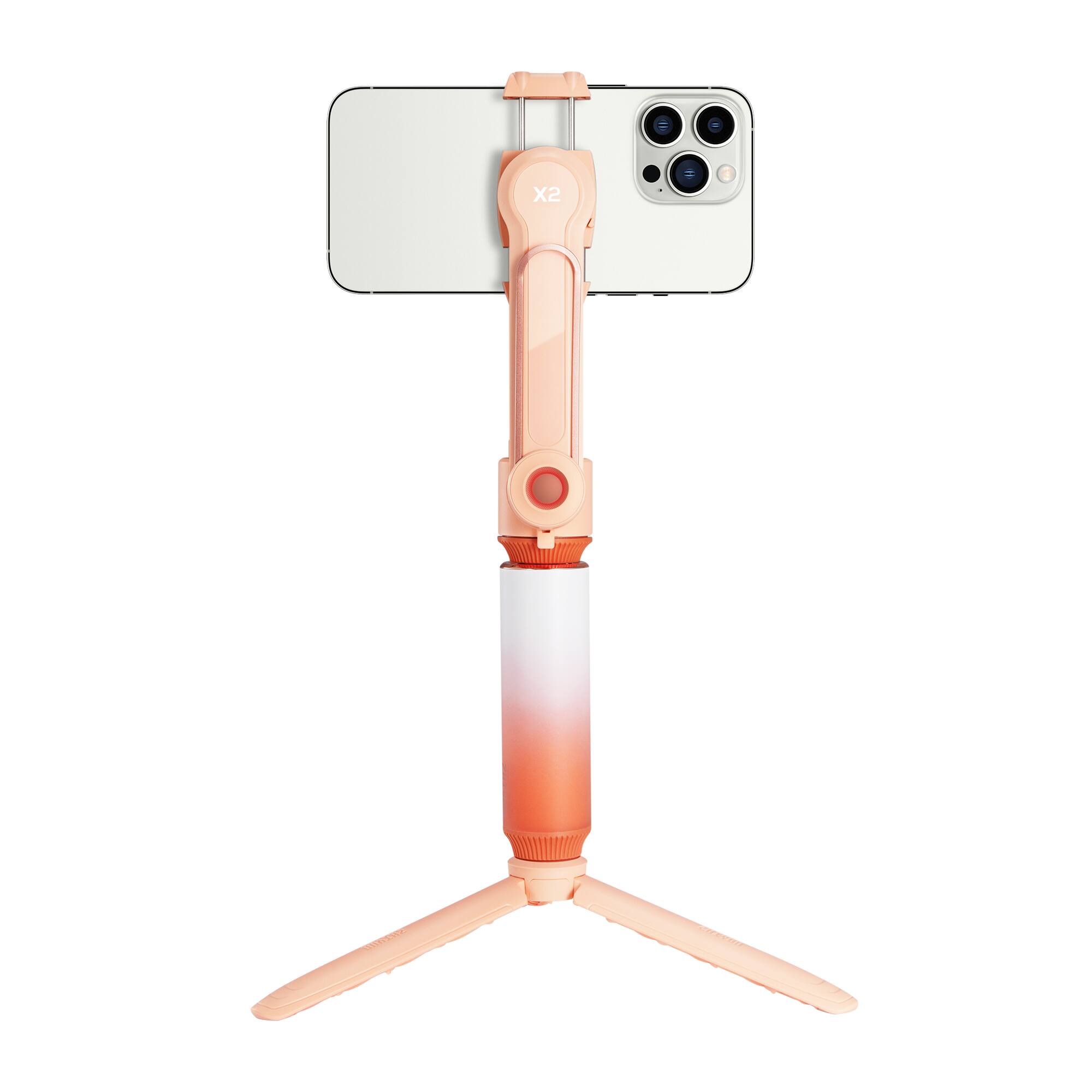 Alt View 13. Zhiyun - Smooth-X2 Combo Kit - with tripod, fill light, storage pouch and protective bag - Orange.