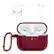 Front. SaharaCase - Case for Apple AirPods Pro 2 (2nd Generation 2022) - Dark Red.