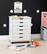 Alt View 18. Linon Home Décor - Monte Wide Six-Drawer Rolling Storage Cart - Whitewash.