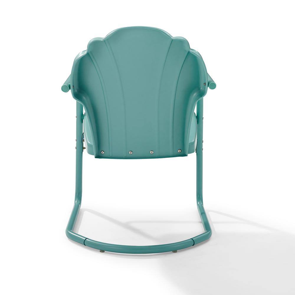 Alt View 1. Crosley Furniture - Tulip 2Pc Retro Outdoor Chair Set - 2 Chairs - Pastel Blue Satin.