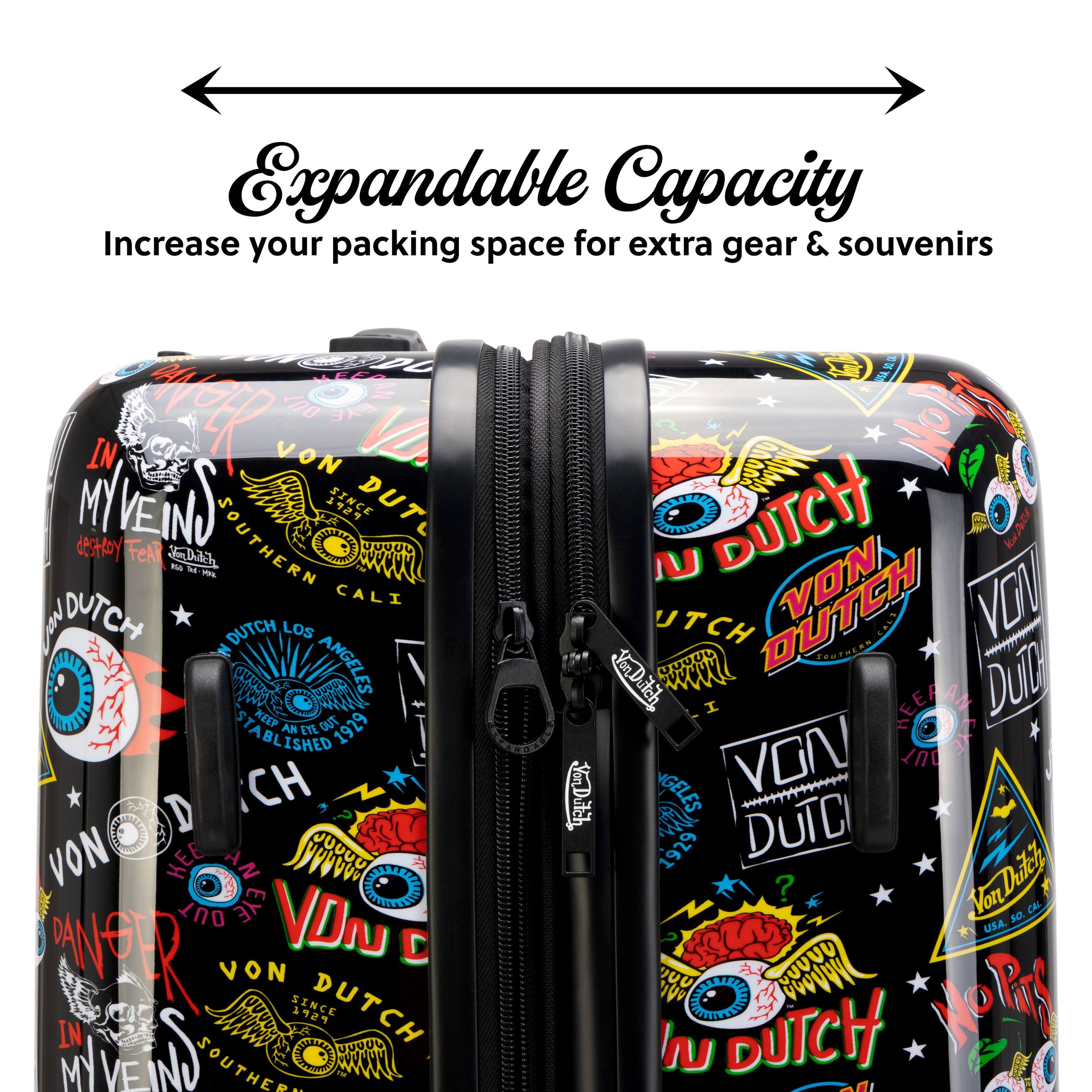 Expandable Capacity  
Increase your packing space for extra gear & souvenirs