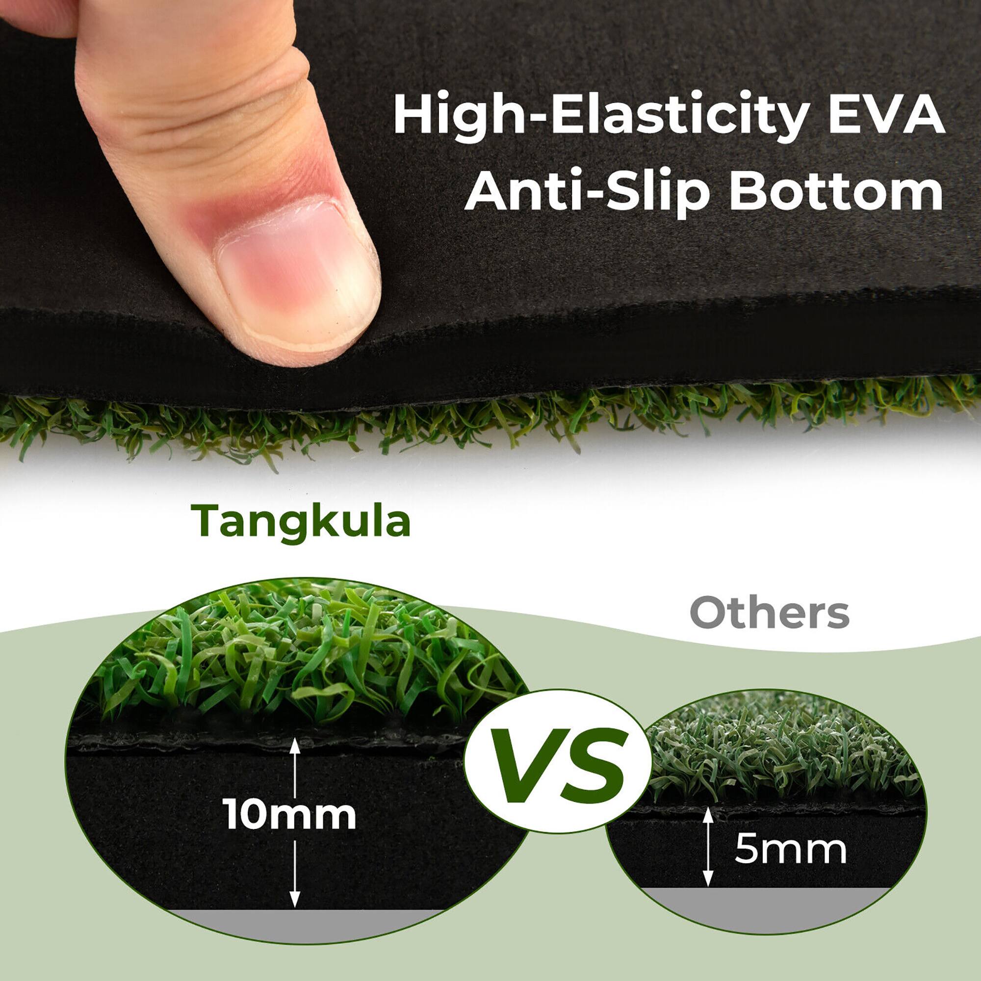 High-Elasticity EVA Anti-Slip Bottom  
Tangkula  
10mm  
VS  
Others  
5mm