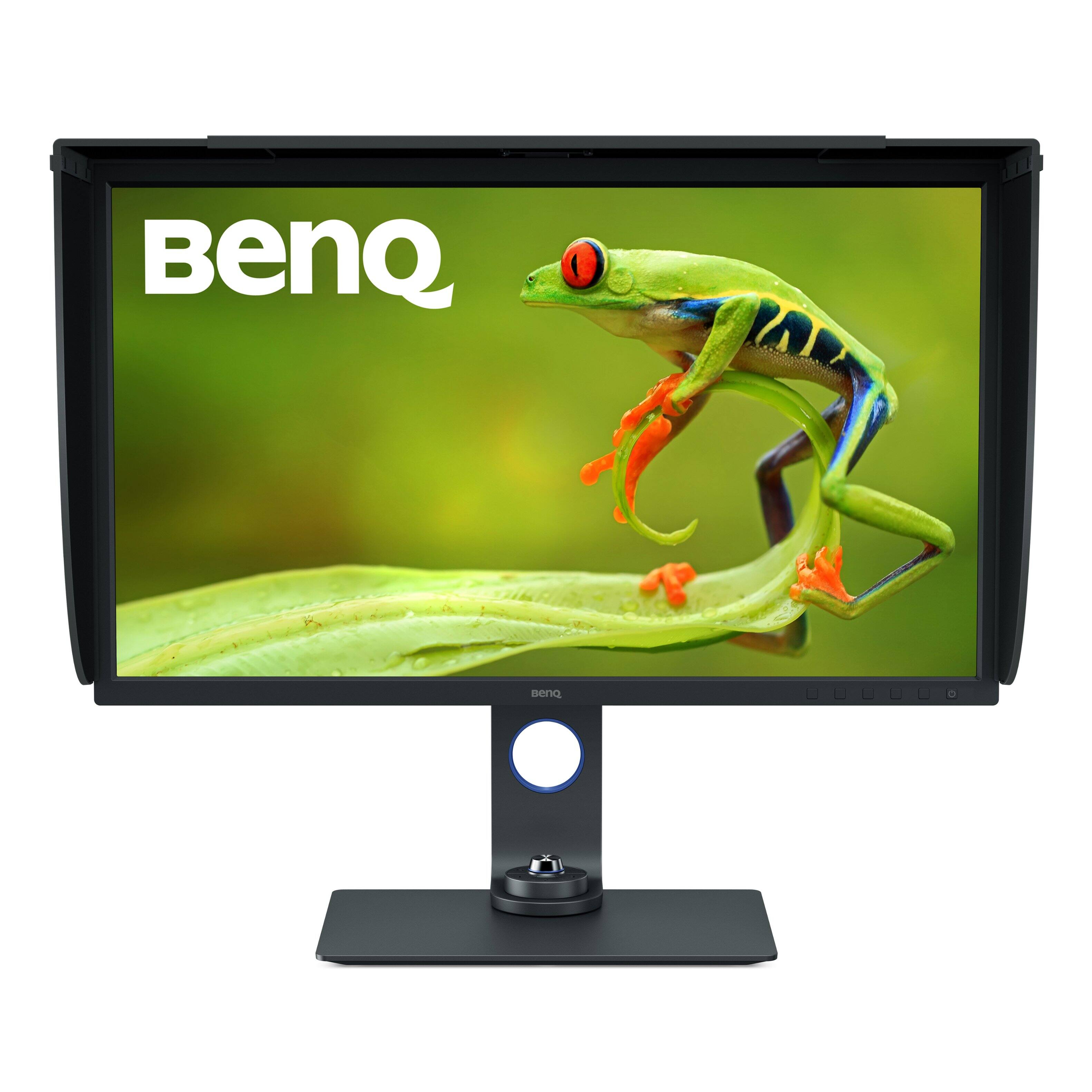 Back. BenQ - AQCOLOR SW321C Photographer 31.5" IPS LED 4K 60Hz AdobeRGB USB-C  Monitor (HDMI/DP/USB-C 60W) - Gray.