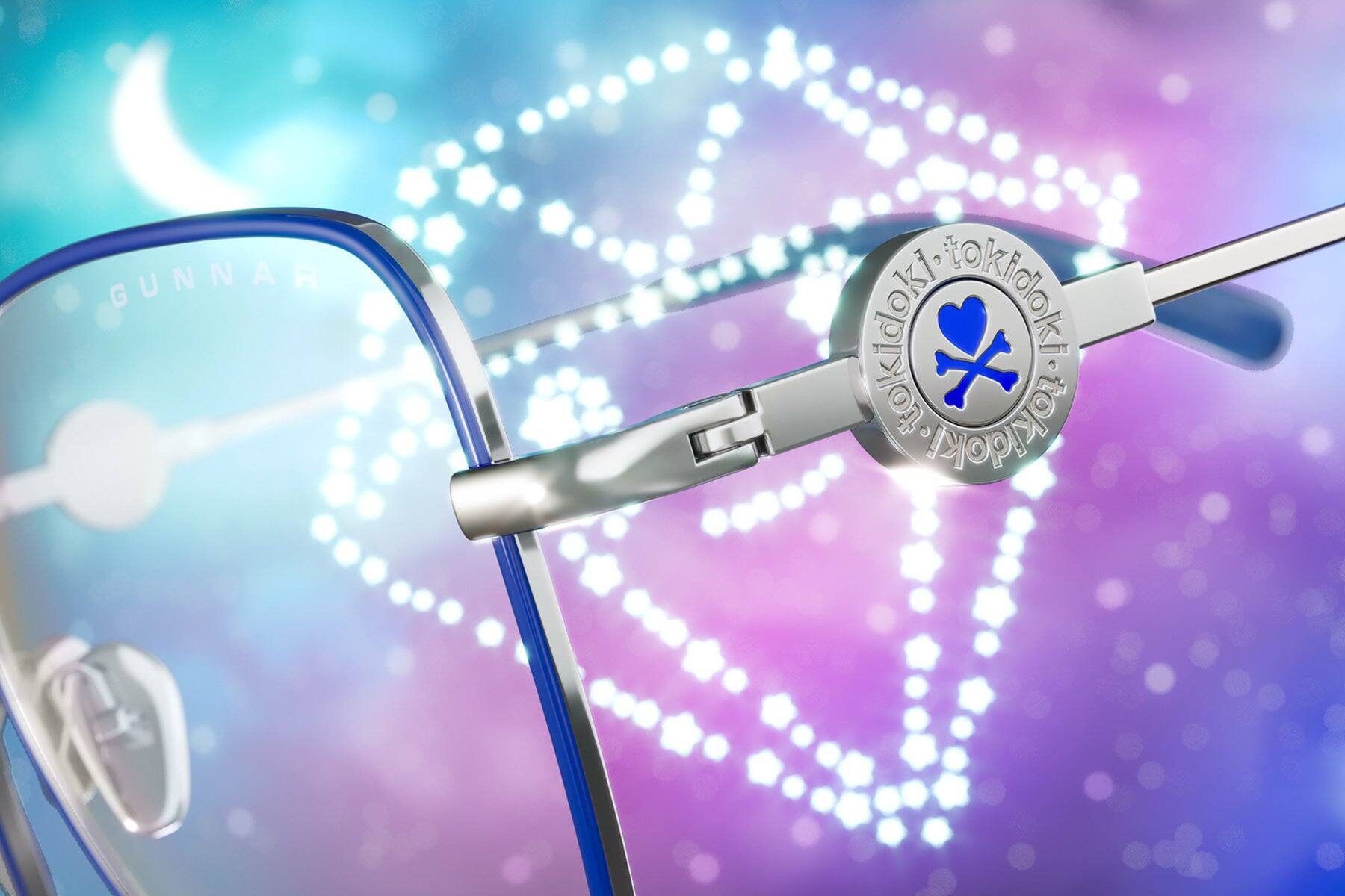 Alt View 9. GUNNAR - GUNNAR Computer Glasses  - tokidoki Digital Princess, Periwinkle, Amber Lens - Blue Light Blocking, Relieve Dry Eye - Periwinkle.