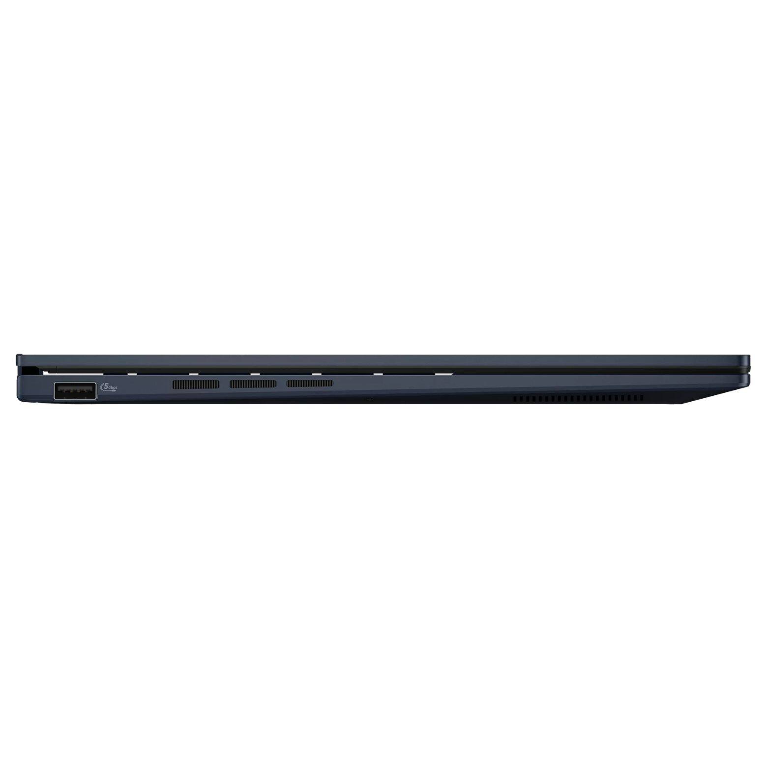 Alt View 5. ASUS - Zenbook 14" WQXGA OLED Touch Intel Core Ultra 9 285H 2.9 GHz up to 5.4 GHz 16GB RAM 1TB SSD Windows 11 Home Laptop - Blue.