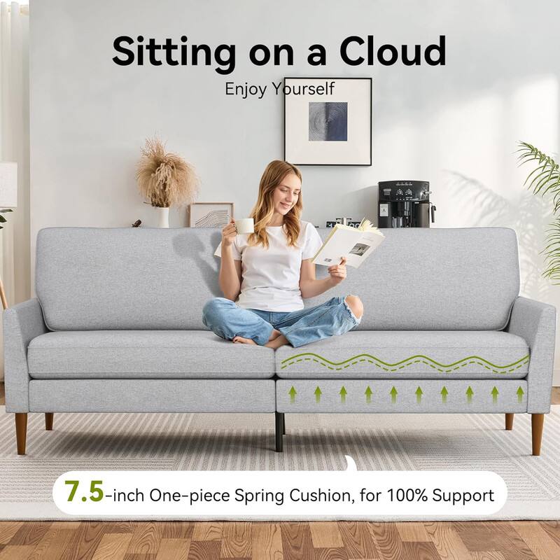 Sitting on a Cloud  
Enjoy Yourself  

7.5-inch One-piece Spring Cushion, for 100% Support