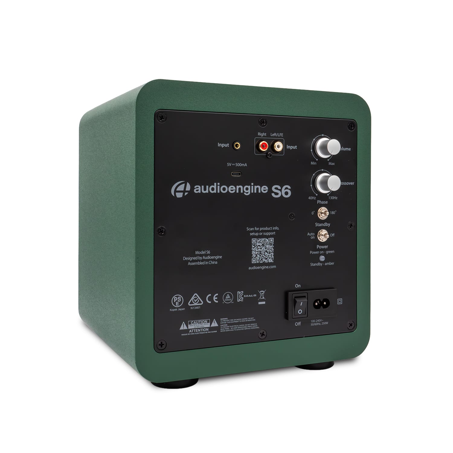 Audioengine S6 Powered Subwoofer Green S6-US-GRN - Best Buy