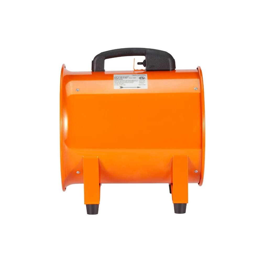 Alt View 4. Loheer - Loheer 12 Inch Portable Ventilator 585W Shop Exhaust Blower 3198CFM Heavy Duty Cylinder Fan with 16.4ft Duct Hose.