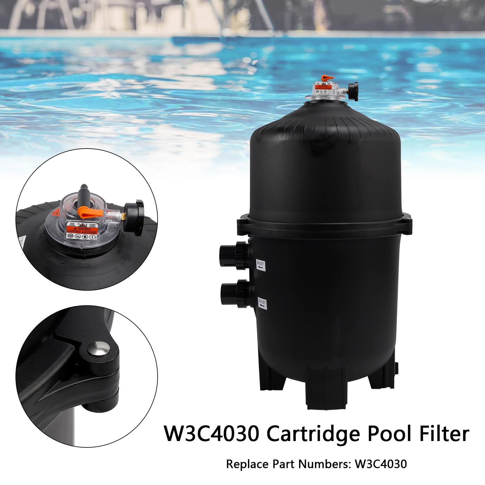S.L. -. FE - CE NUAT ca W3C4030 Cartridge Pool Filter Replace Part Numbers: W3C4030

W3C4030 Cartridge Pool Filter
Replace Part Numbers: W3C4030
