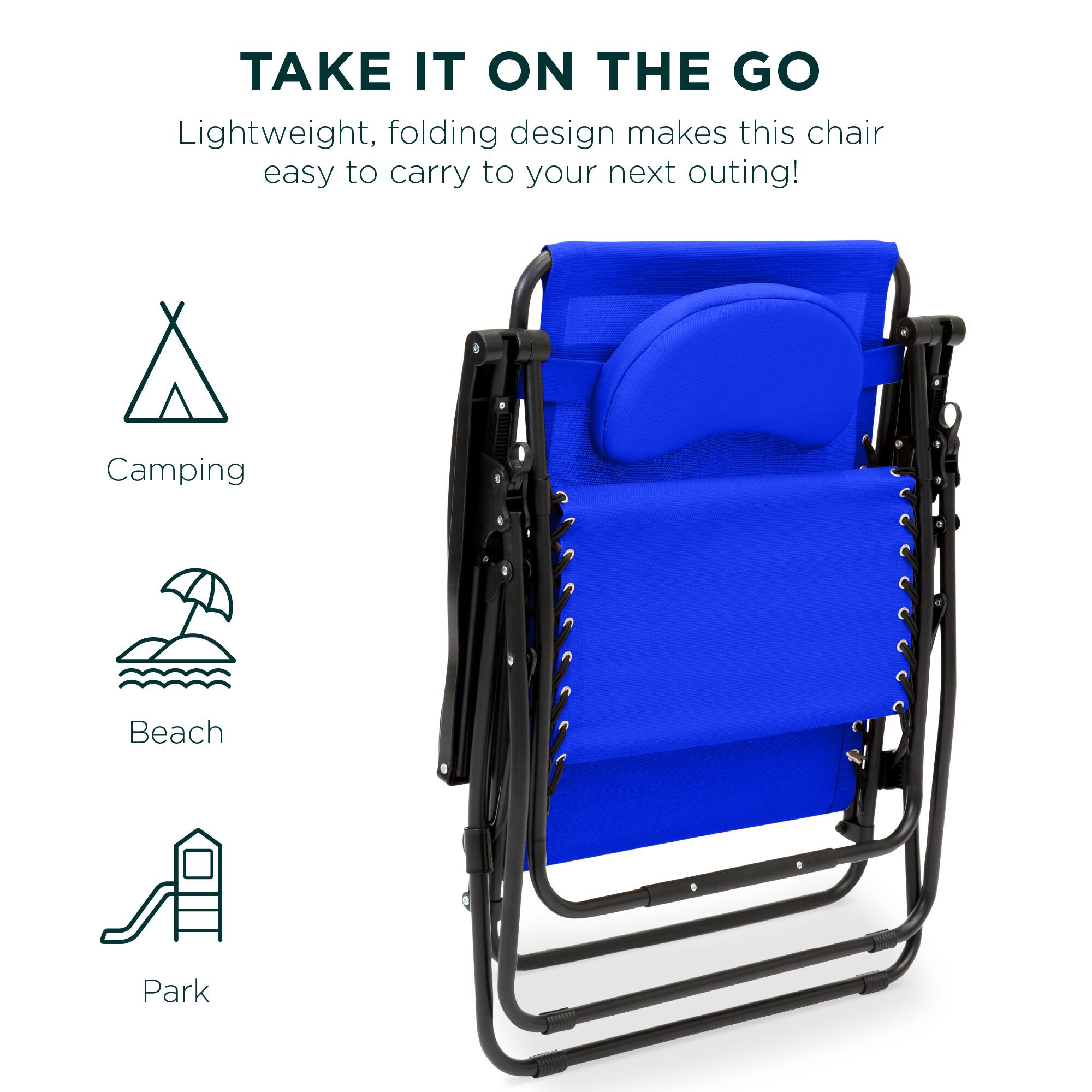 TAKE IT ON THE GO

Lightweight, folding design makes this chair easy to carry to your next outing!

Camping  
Beach  
Park