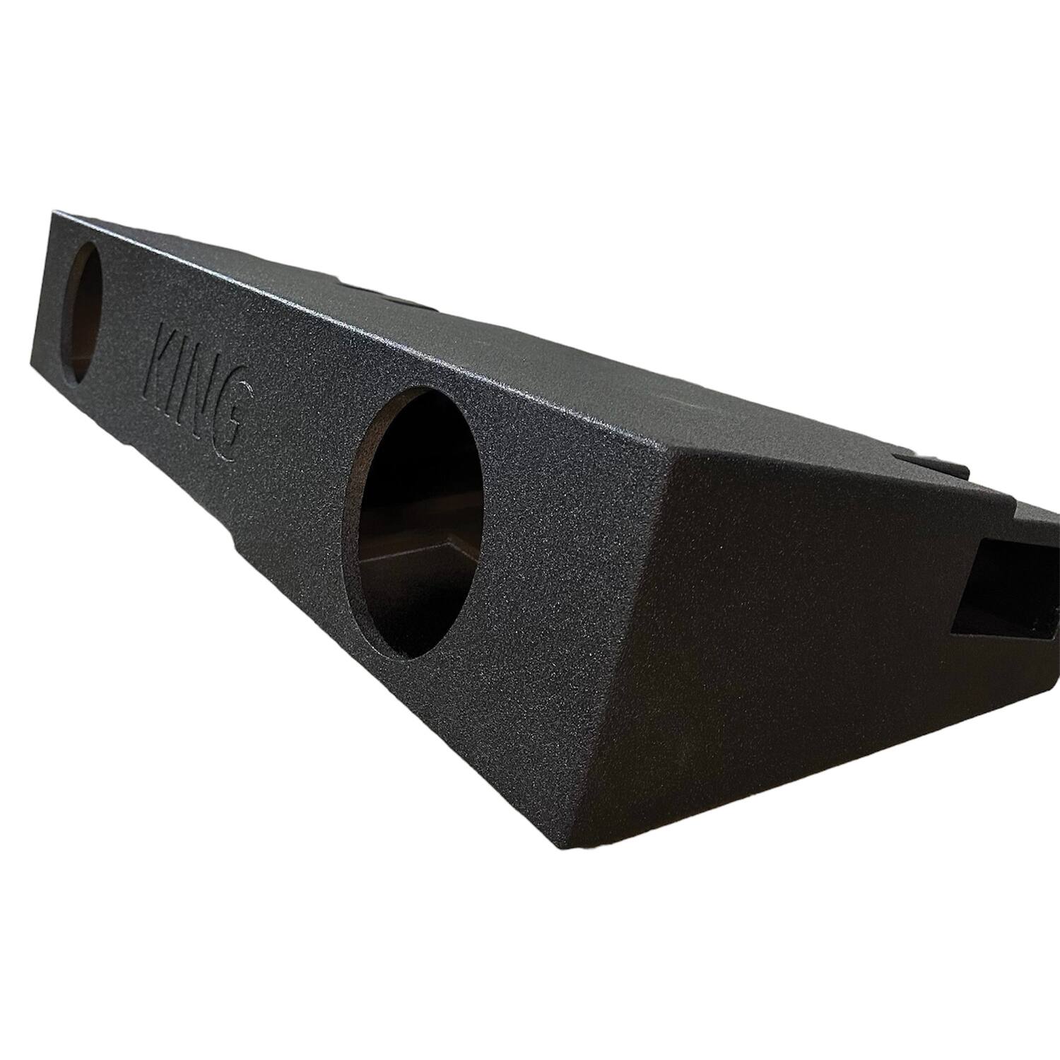 Alt View 2. King Boxes - King Boxes 8-in. Double-speaker Black Sprayed Enclosure For Chevy Silverado/gmc Sierra 1500 Crew Cab 2007 Through 2018 - black.