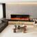 Alt View 6. FUFU & GAGA - 60" 3-Sided Holographic Electric Fireplace with WiFi App & Remote Control 12 Flame Colors, Timer Quiet Heater - Black.