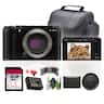 Bundle - Fujifilm - X-M5 Mirrorless Digital Camera Body + 64GB Memory Card + More - Black