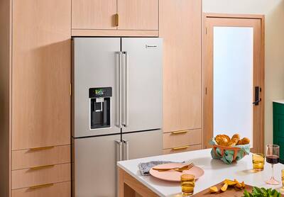 KitchenAid 36 in. Wide 19.4 cu. ft. French Door Refrigerator with KitchenAid 36 in. Wide 19.4 cu. ft. French Door Refrigerator with
