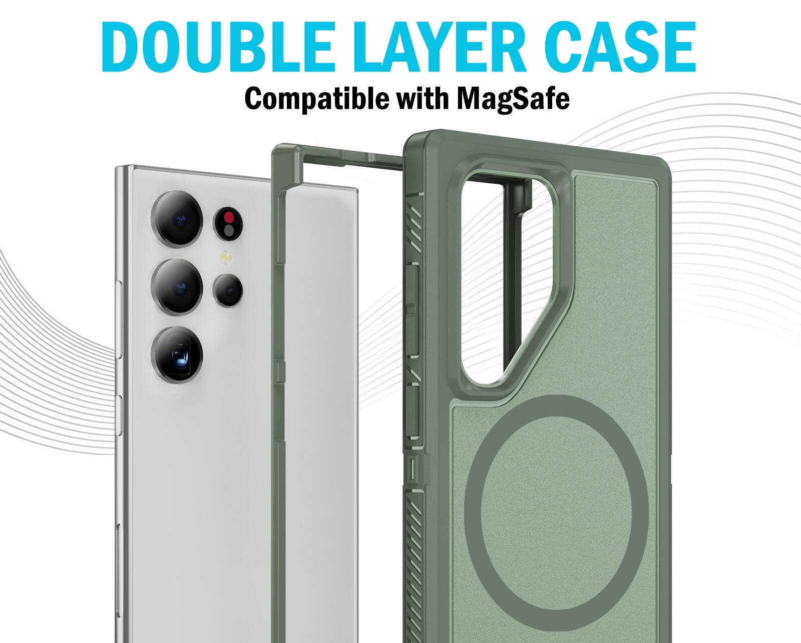 DOUBLE LAYER CASE  
Compatible with MagSafe