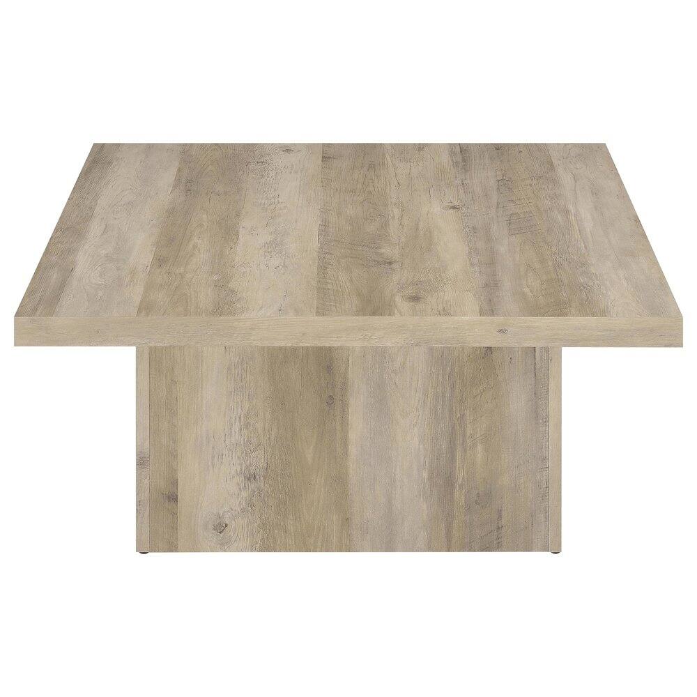 Alt View 8. Coaster Co. of America - Devar 3-piece Square Coffee End Table Set Distressed Pine - Distressed Pine.