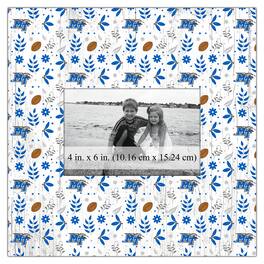 Fan Creations - MTSU Blue Raiders 10'' x 10'' Floral Pattern Frame - Multicolor