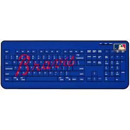 Keyscaper - Atlanta Braves 2012 Cooperstown Solid Design Wireless Keyboard - Multicolor