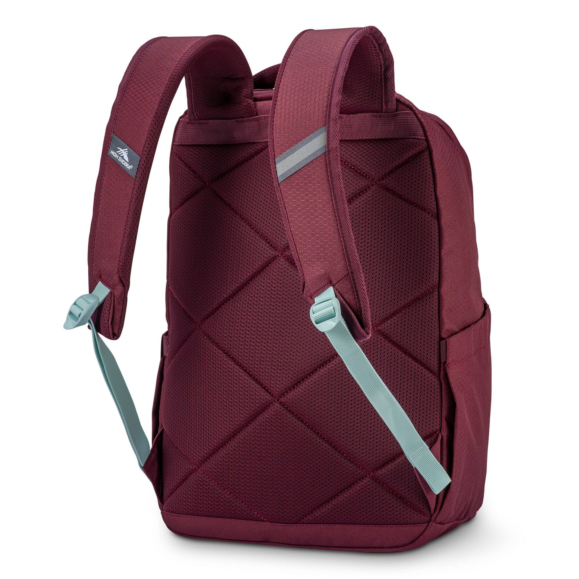 Alt View 10. High Sierra - High Sierra Large Backpack with Device Sleeve and Adjustable Straps, Maroon - Maroon.