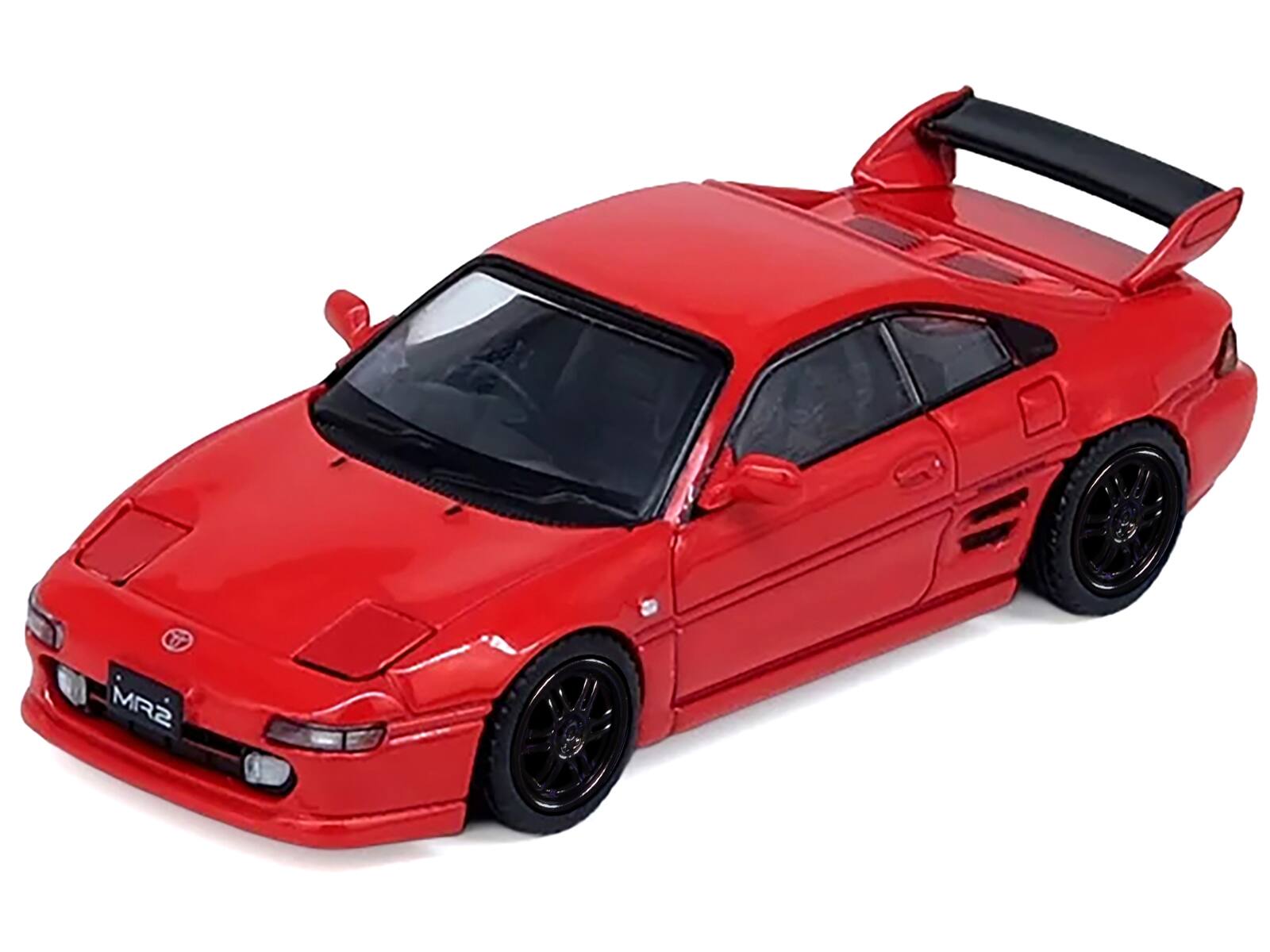 Alt View 2. Inno Models - Toyota MR2 (SW20) RHD (Right Hand Drive) Red 1/64 Diecast Model Car by Inno Models.