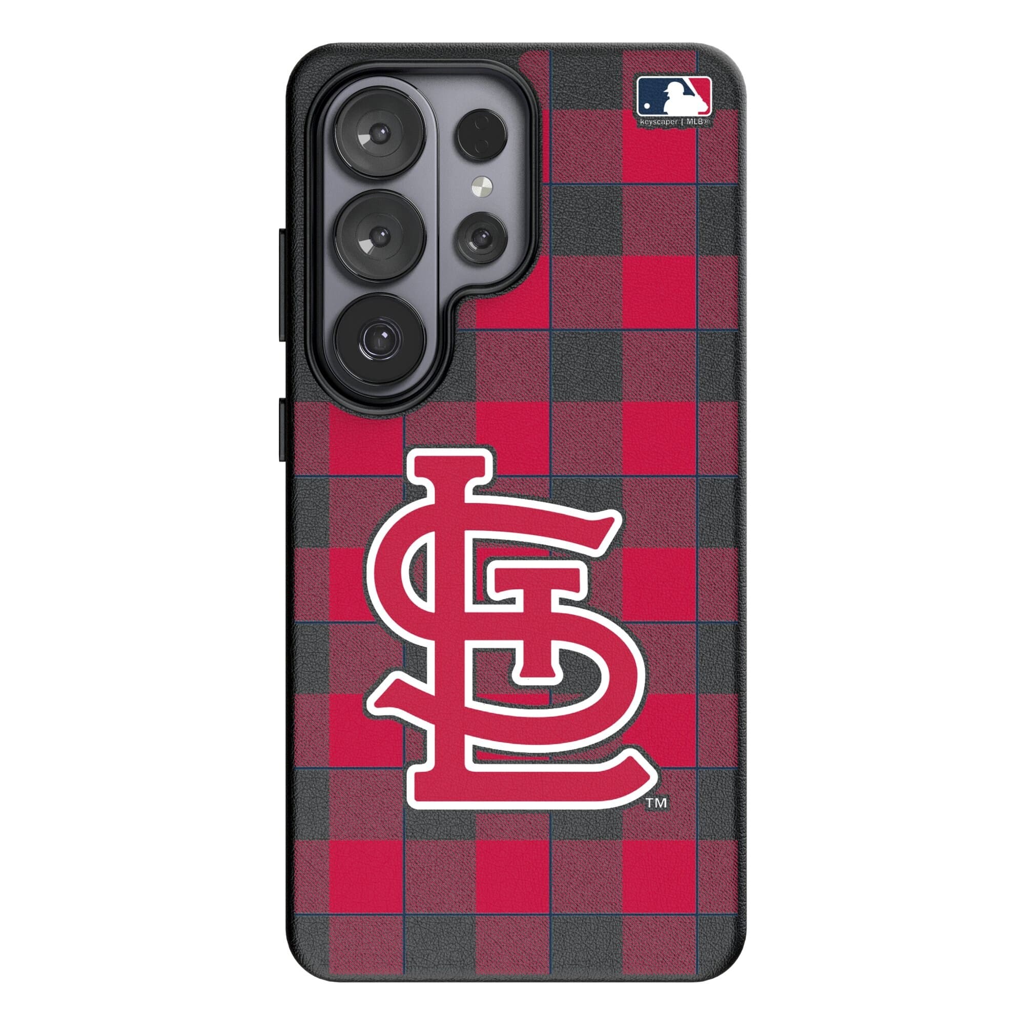 Keyscaper - MLB - St. Louis Cardinals - Plaid Galaxy Magnetic Bump Case - S26 - Black price history on PriceWatchPro