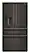 Front. KitchenAid - 29 Cu. Ft. French Door Refrigerator with Exterior Water and Ice and FreshChill Full-Width Refrigerated Drawer - Black Ore.
