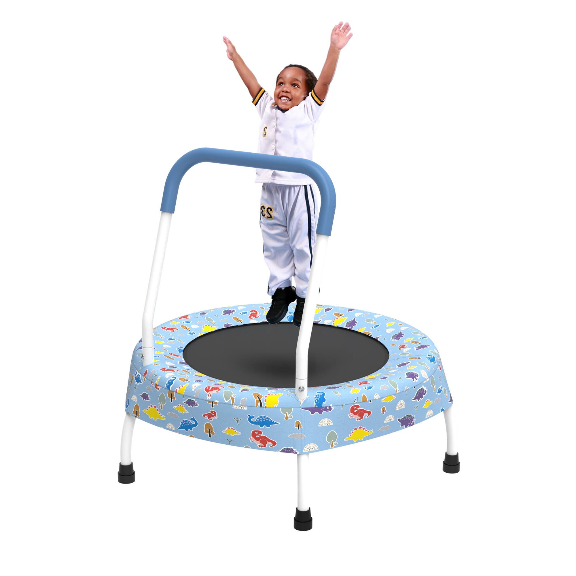 Left. LOVMOR - Lovmor 2.3 FT Trampoline with Handle Recreational Trampoline for Kids.