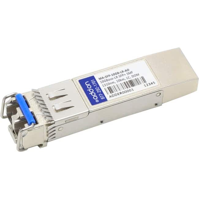 AddOn - Cisco Meraki® MA-SFP-10GB-LR Compatible TAA 10GBase-LR SFP+ Transceiver (SMF, 1310nm, 10km, LC, DOM) - For - White
