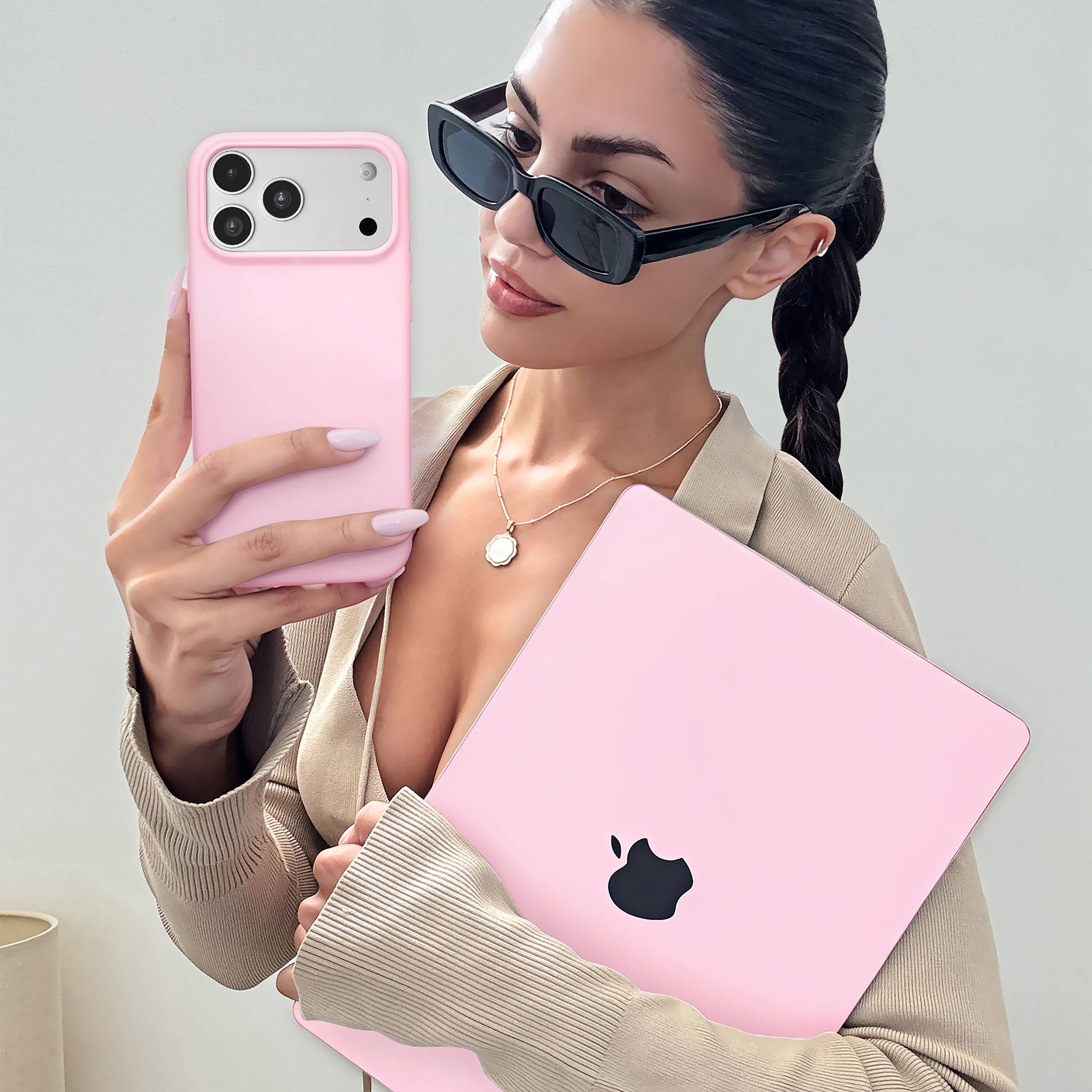 Alt View 7. VELVET CAVIAR - Magsafe Case for Apple iPhone 18 Pro Max / iPhone 17 Pro Max - Strawberry Milk.
