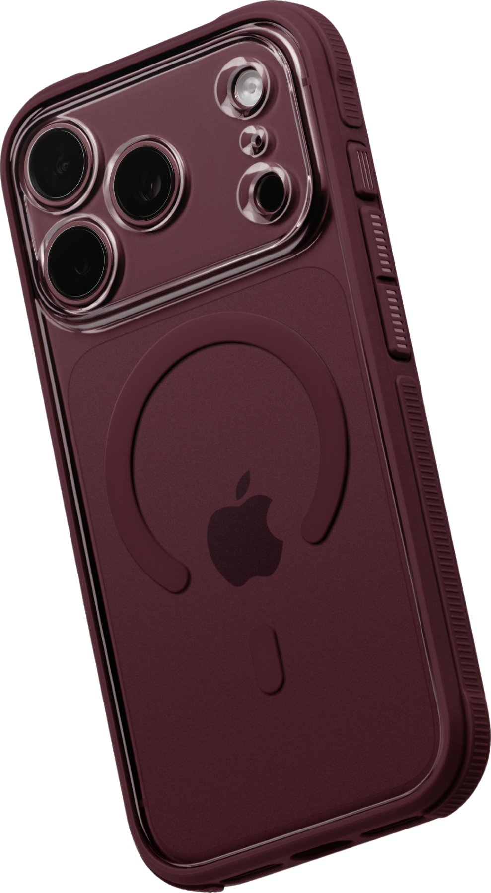 Alt View 2. dbrand - Ghost Case with MagSafe for Apple iPhone 18 Pro / iPhone 17 Pro - Burgundy.