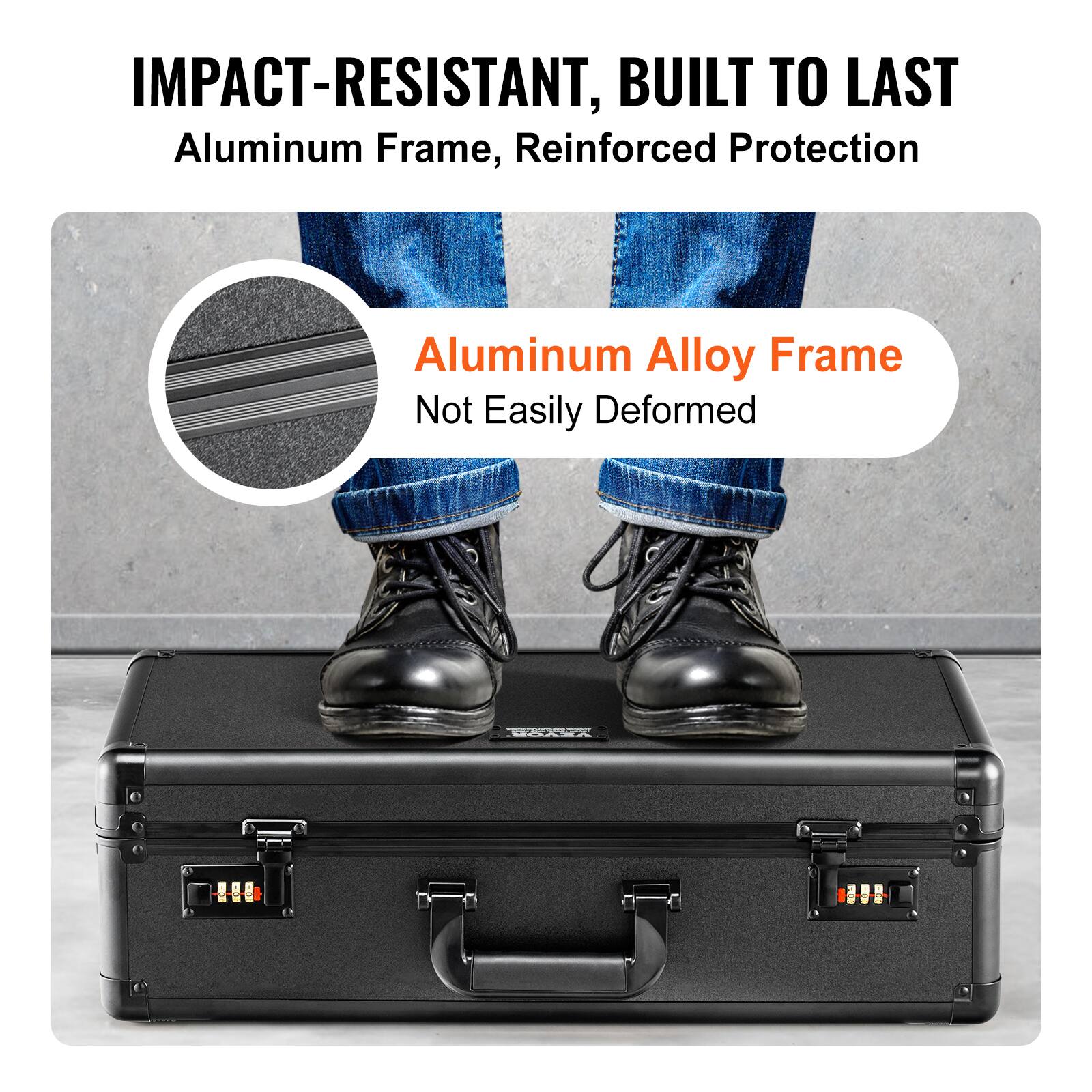 IMPACT-RESISTANT, BUILT TO LAST  
Aluminum Frame, Reinforced Protection  

Aluminum Alloy Frame  
Not Easily Deformed