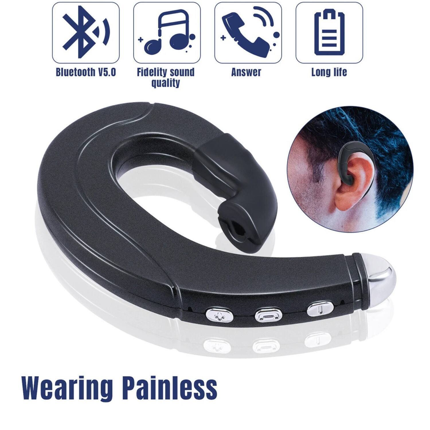 Bluetooth V5.0  
Fidelity sound quality  
Answer  
Long life  
Wearing Painless