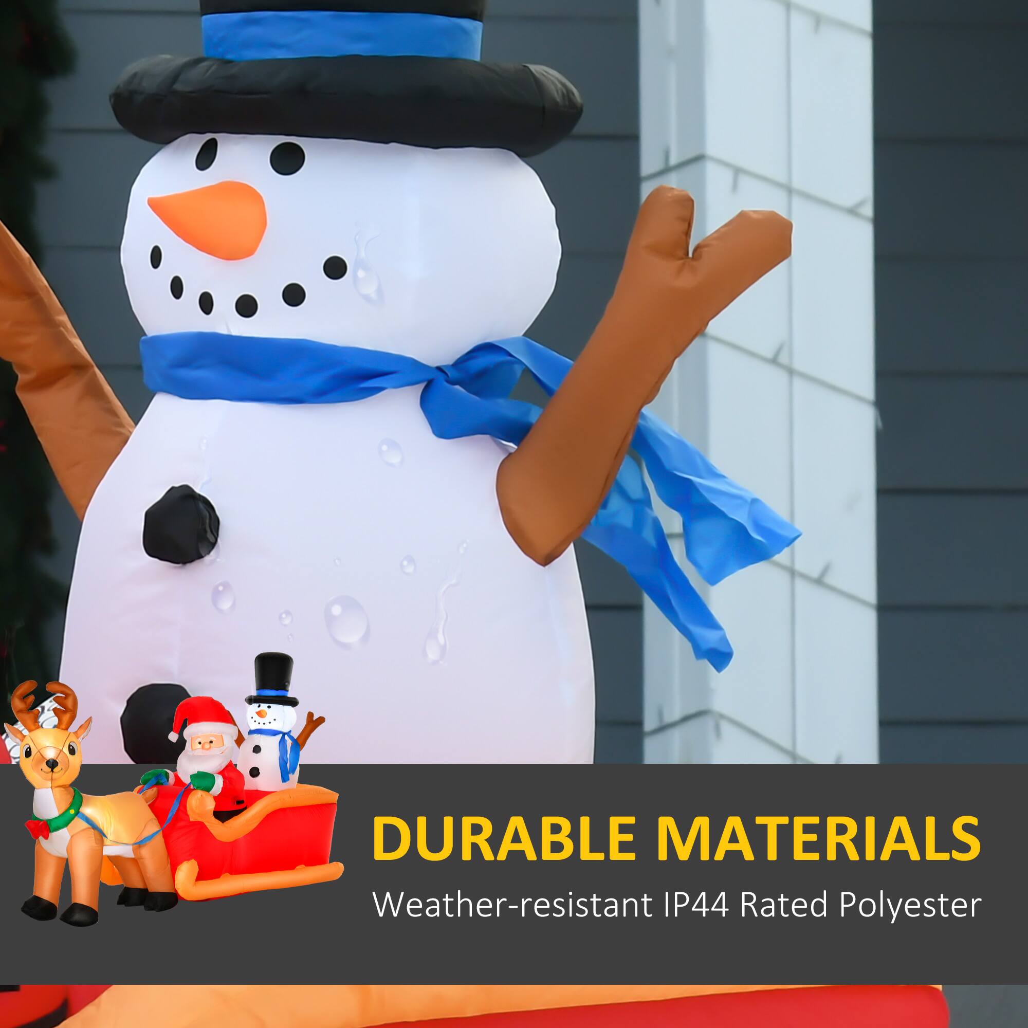 DURABLE MATERIALS  
Weather-resistant IP44 Rated Polyester
