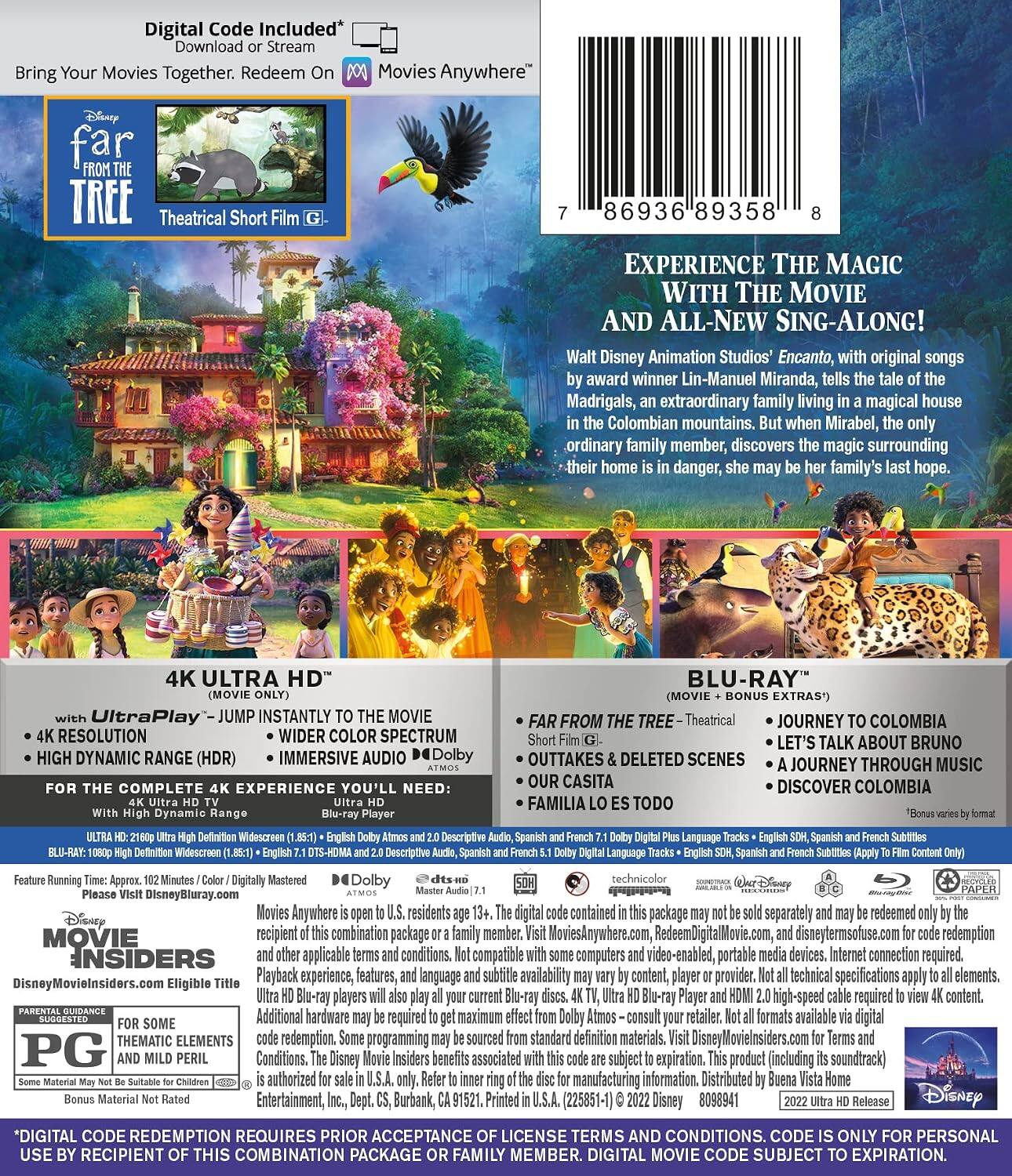 Alt View 1. Encanto   - 4K Blu-Ray.