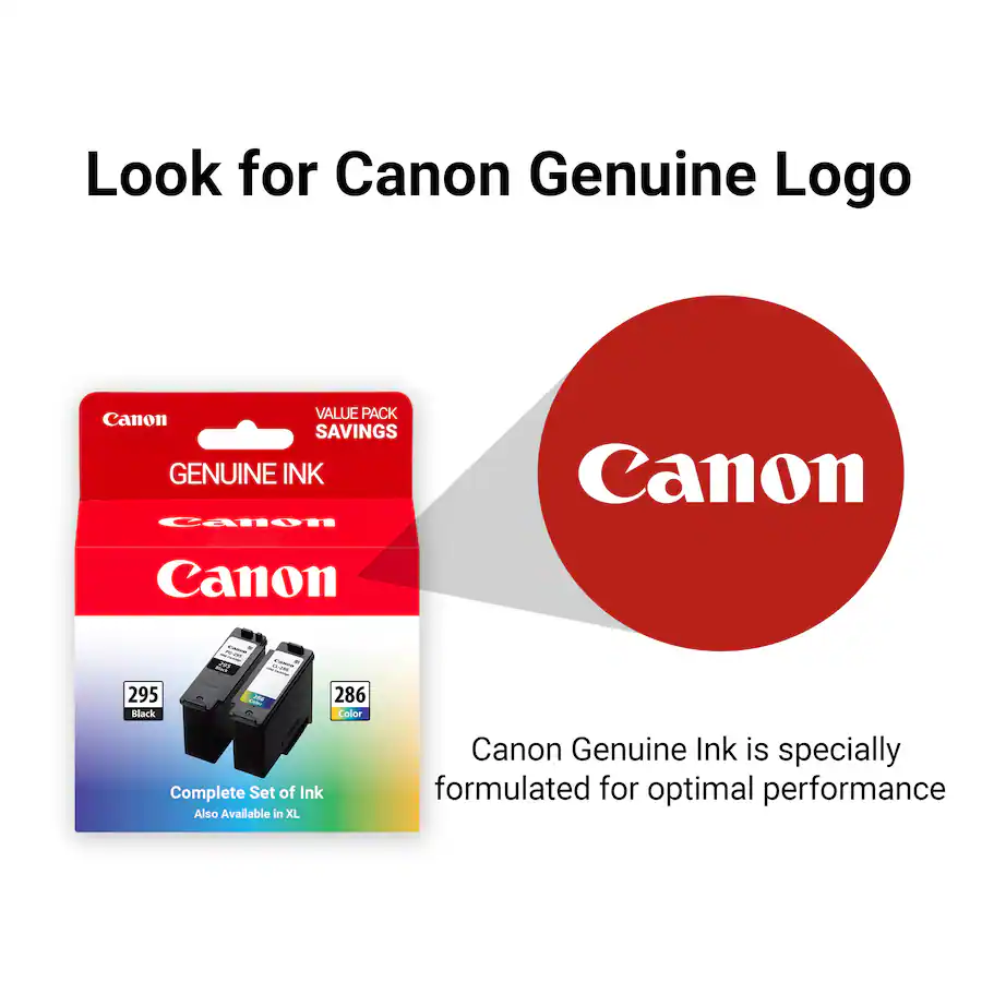 Standard Ink Canon PG 295/CL 286 Standard Yield Ink Cartridges (2 Pack) Black/Tri ...