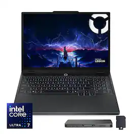 Lenovo - Legion Pro 5 16" Gaming Laptop,Core Ultra 7 255HX,GeForce RTX 5060,32GB DDR5,1TB SSD+1TB Dock Set,Win 11 - Black