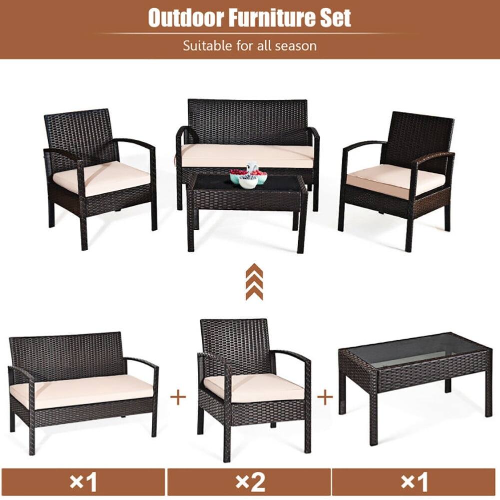 Outdoor Furniture Set  
Suitable for all season  

- 1 x Sofa  
- 2 x Chairs  
- 1 x Coffee Table