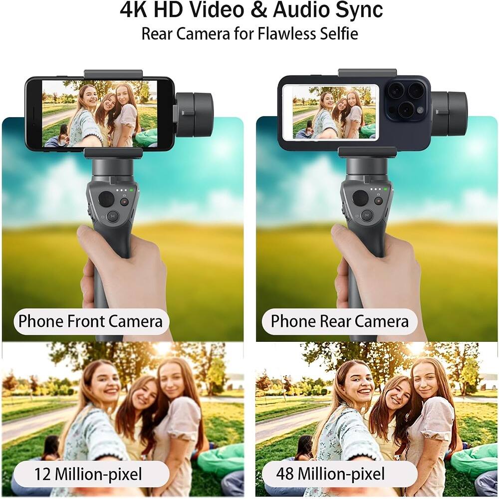 4K HD Video & Audio Sync  
Rear Camera for Flawless Selfie  

Phone Front Camera  
12 Million-pixel  

Phone Rear Camera  
48 Million-pixel