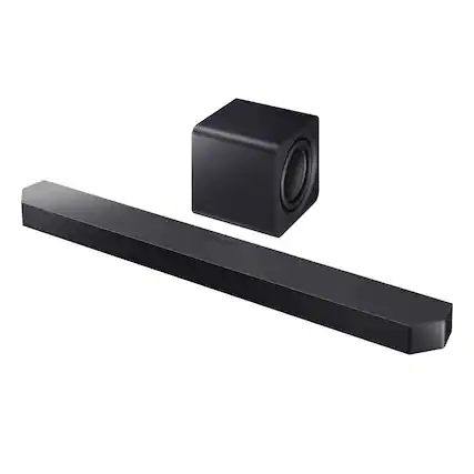Front. Samsung - Samsung HW-Q900H 7.1.2 Ch Q-Series Soundbar and Subwoofer (2026) - Black.