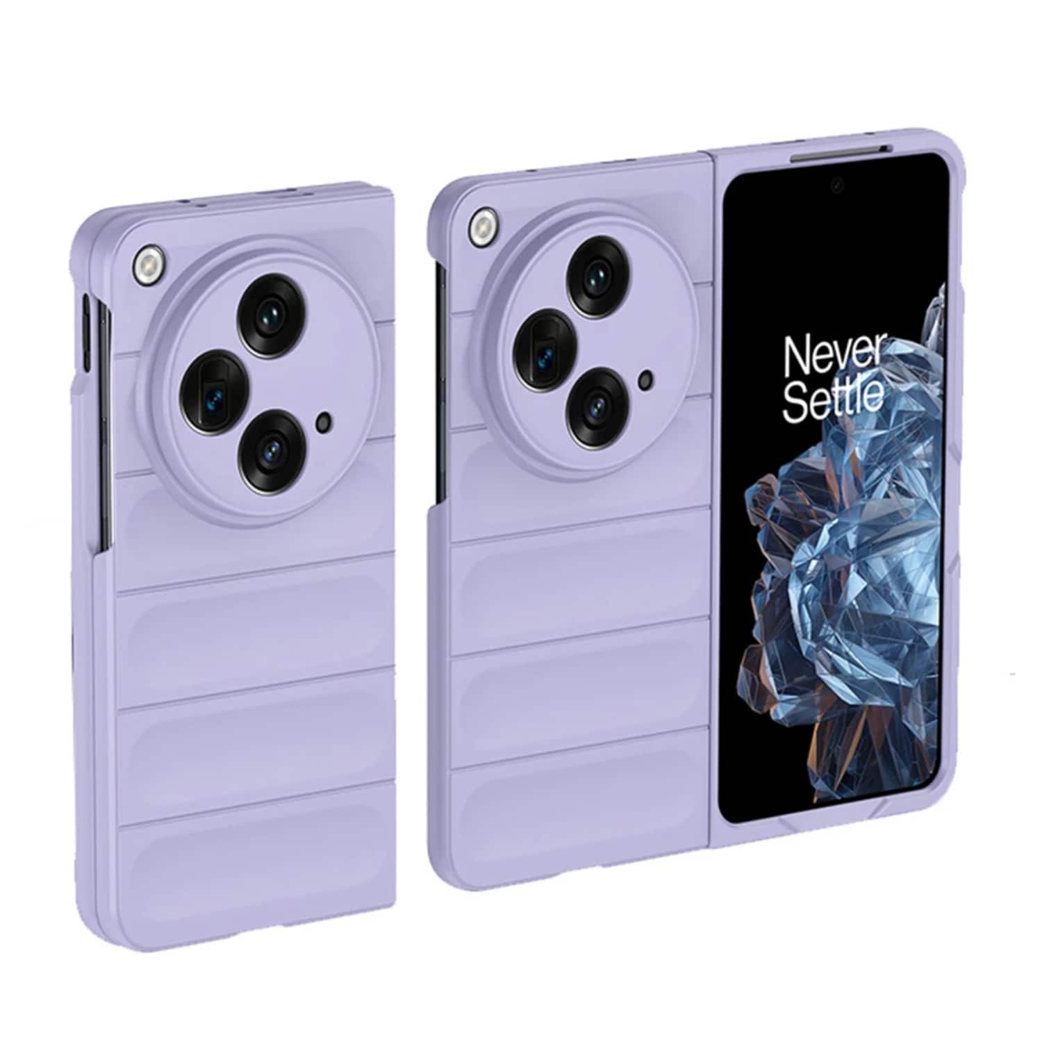 Stock Preferred - Ultra Slim Anti-Slip Shockproof Hard PC Protective Cover For OnePlus Open Case - Purple