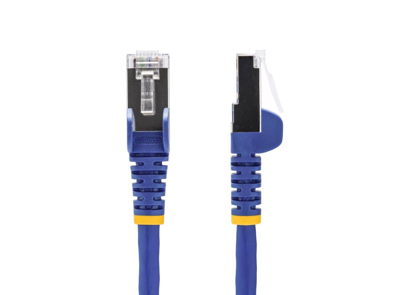 Alt View 5. StarTech.com - StarTech 10ft Blue CAT8 Ethernet Cable, 25G/40G, 2000MHz, 100W PoE, Shielded Patch - NLBL-10F-CAT8-PATCH.