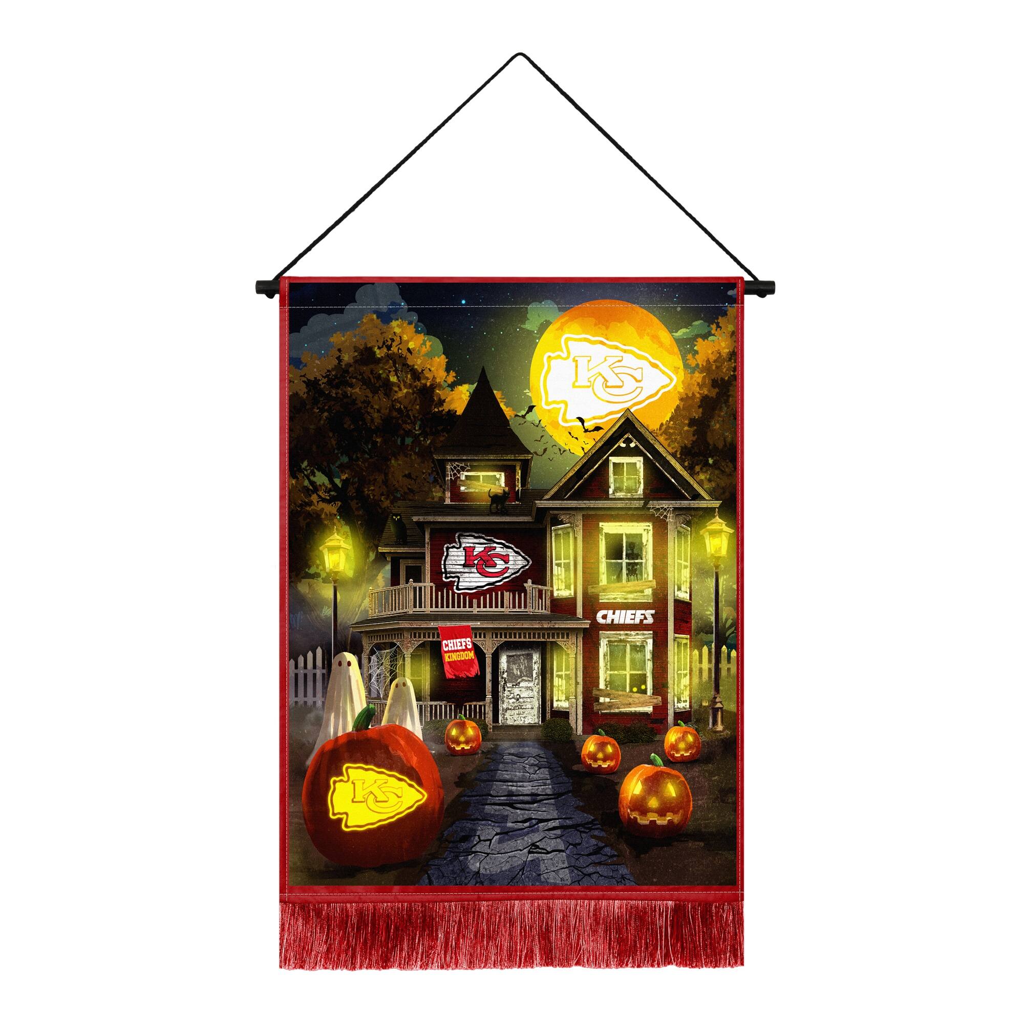 Kansas City Chiefs 18" x 24" LED Halloween Tapestry