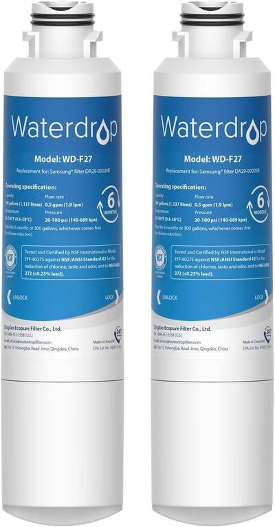 Filtre De Remplacement Waterdrop BFU2F - Pour Soin Du Visage, Douche - Enrichi En Minéraux, 3 Mois D'utilisation